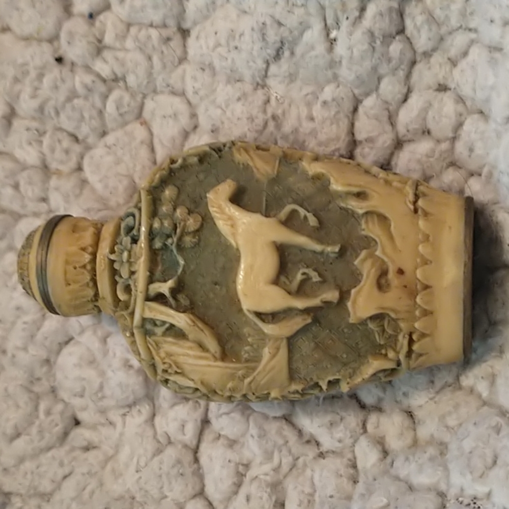 Very Old Vintage Perfume Bottle. 3 inches tall. Tip has like a wand no spray.